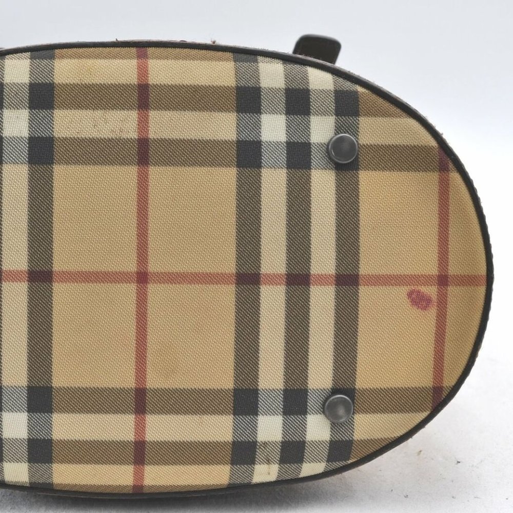 Authentic Burberry Nova Check Shoulder HandBag PVc - Picture 5 of 11